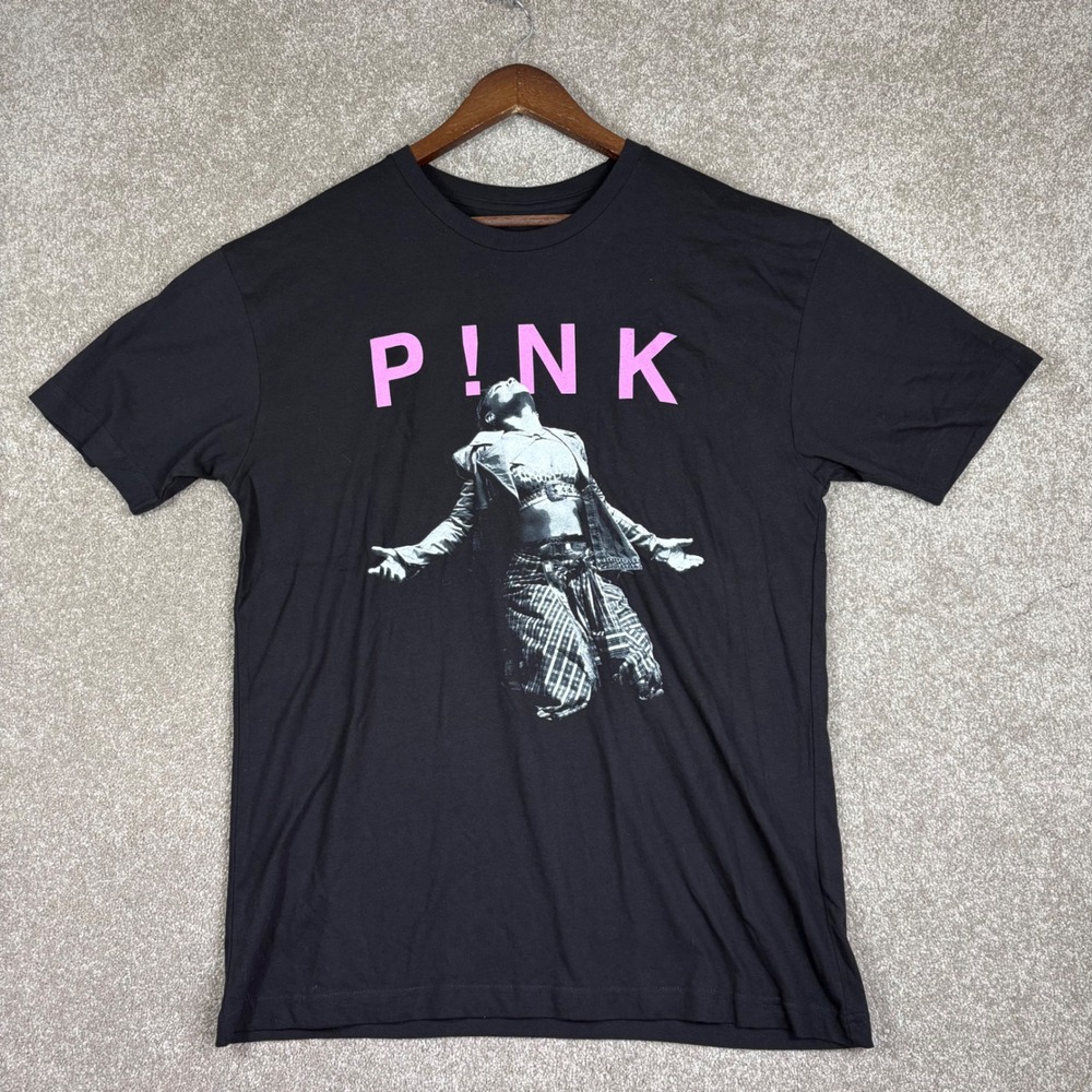 Pink Summer Carnival 2023 Tour T-Shirt Black Graphic Concert Tee Size L